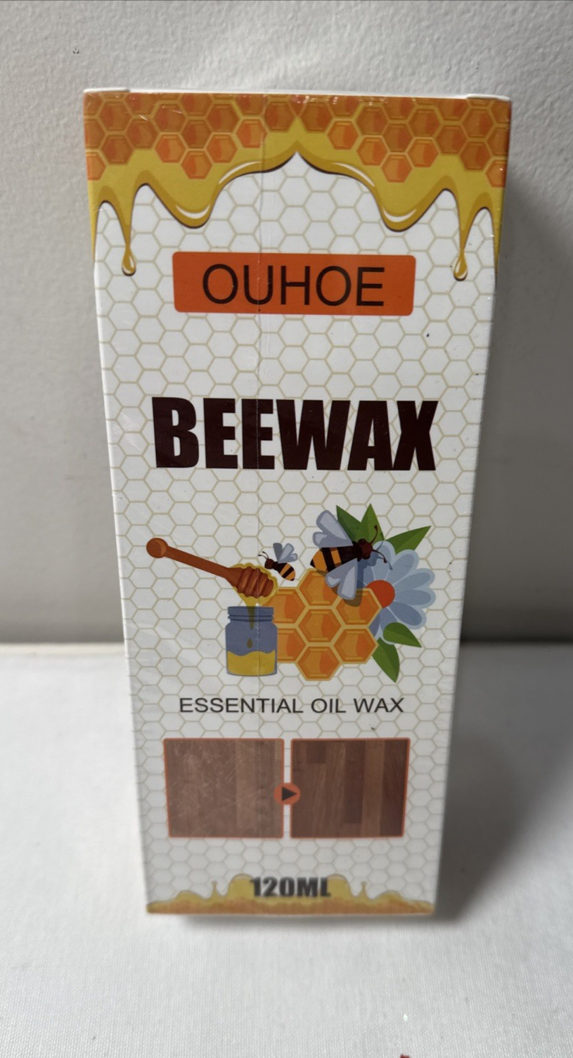 OUHOE Furniture Polish Beeswax Essential Oil Wax Spray Floor Exp 01/2028