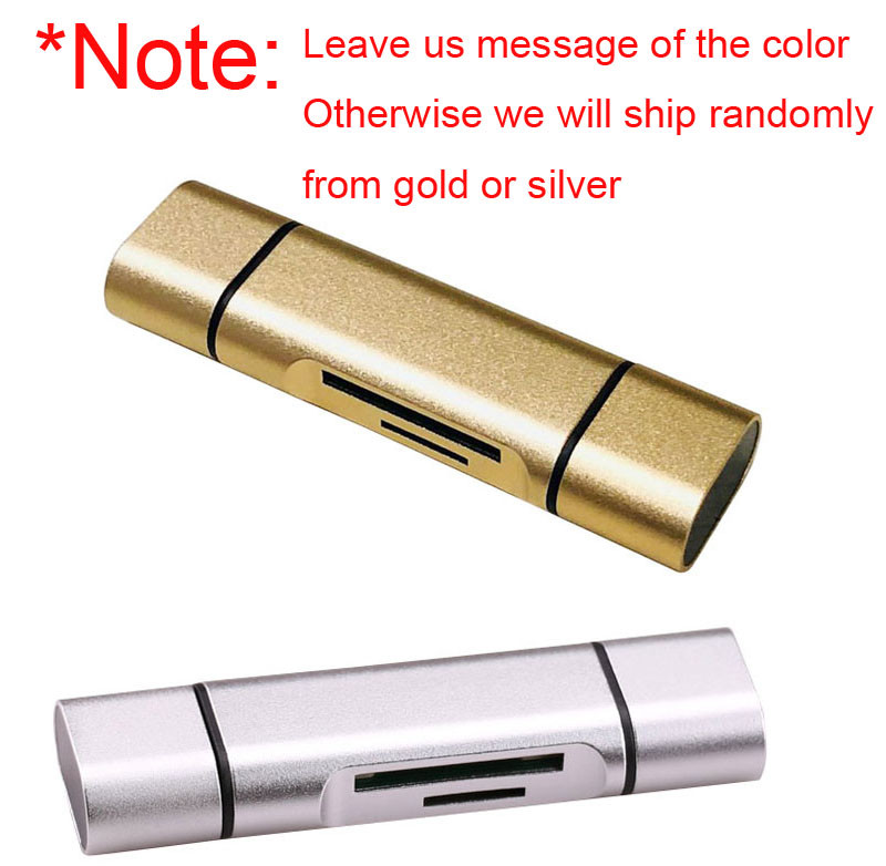 5 in 1 USB3.1 Type C / USB / Micro USB SD SDHC TF Memory Card Reader OTG Adapter