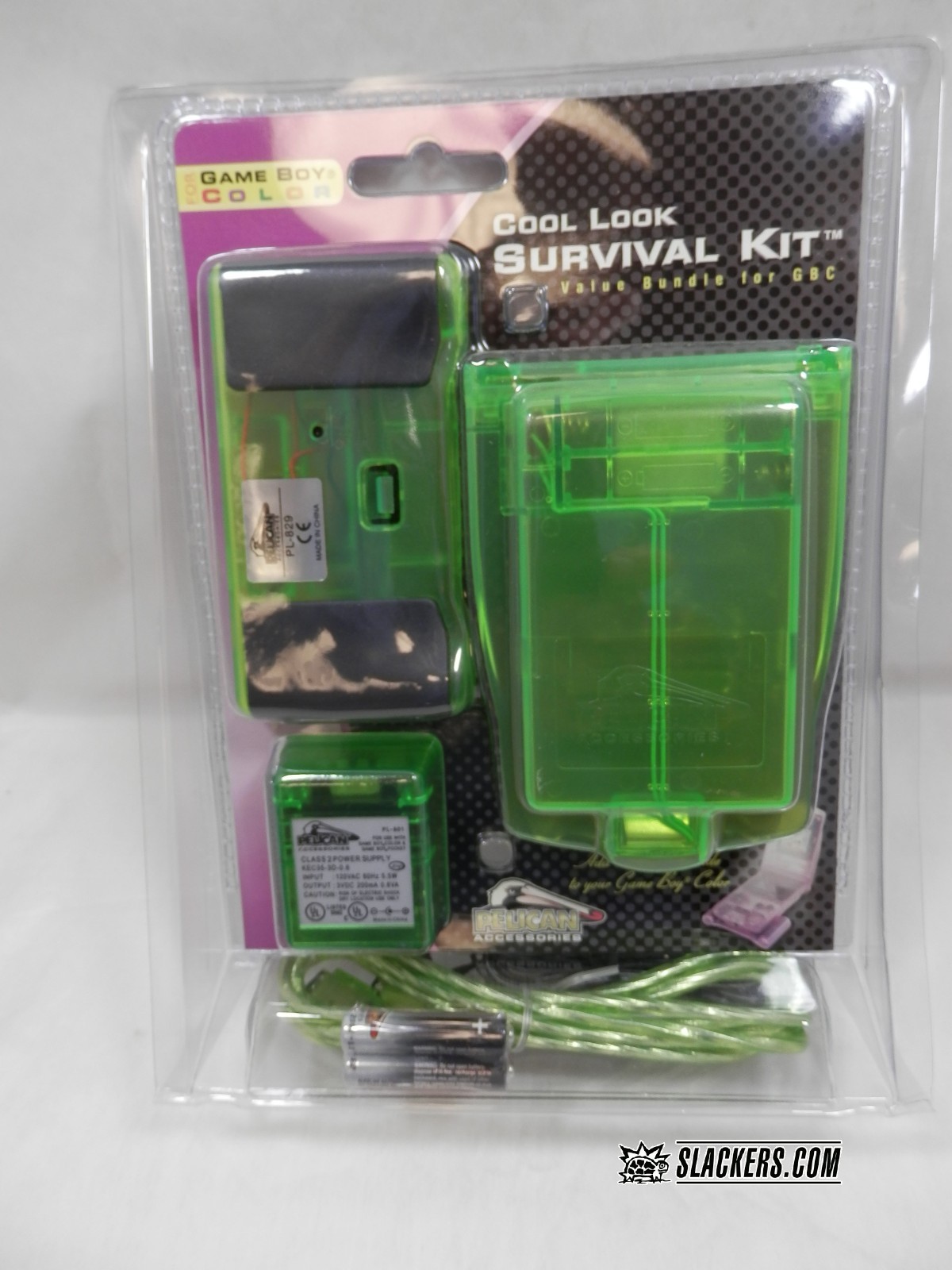 Gameboy Color link cable AC adapter light kit GBC new choose color - no battery!