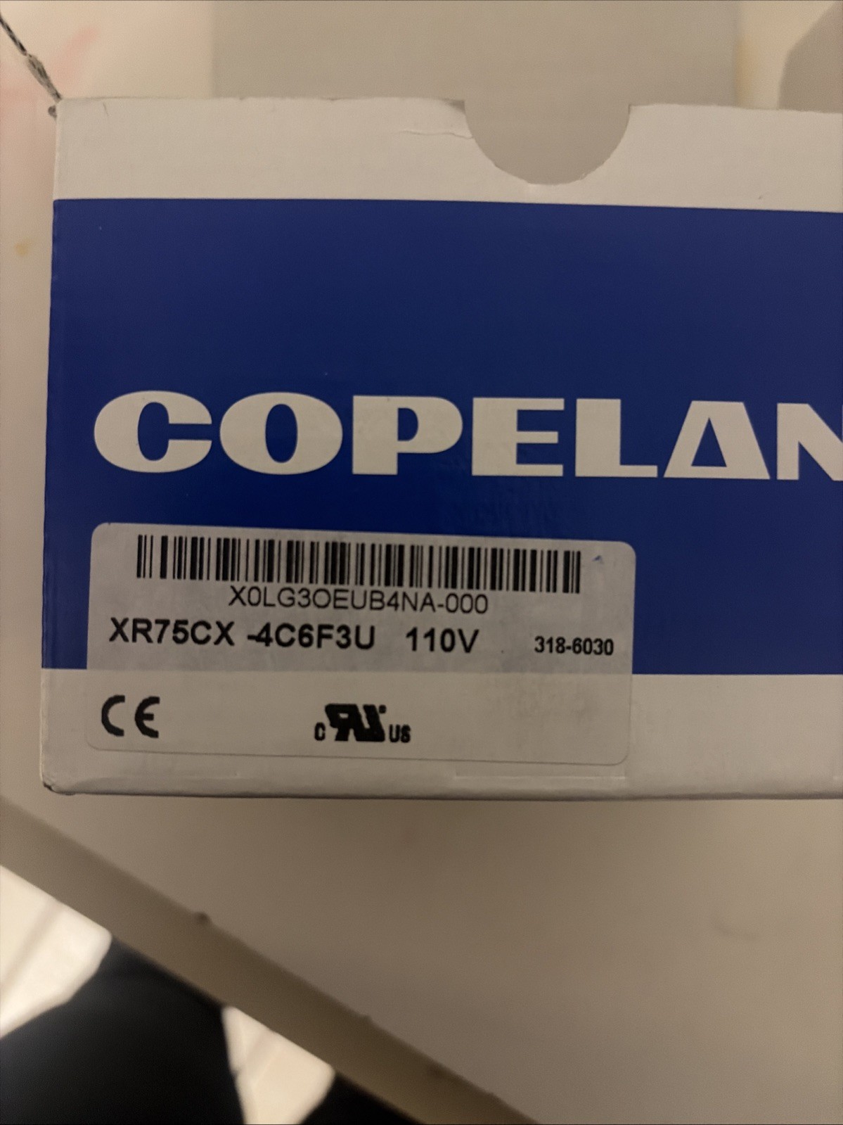Copeland Digital Controller for Medium-Low Temperature Refrigeration XR75CX
