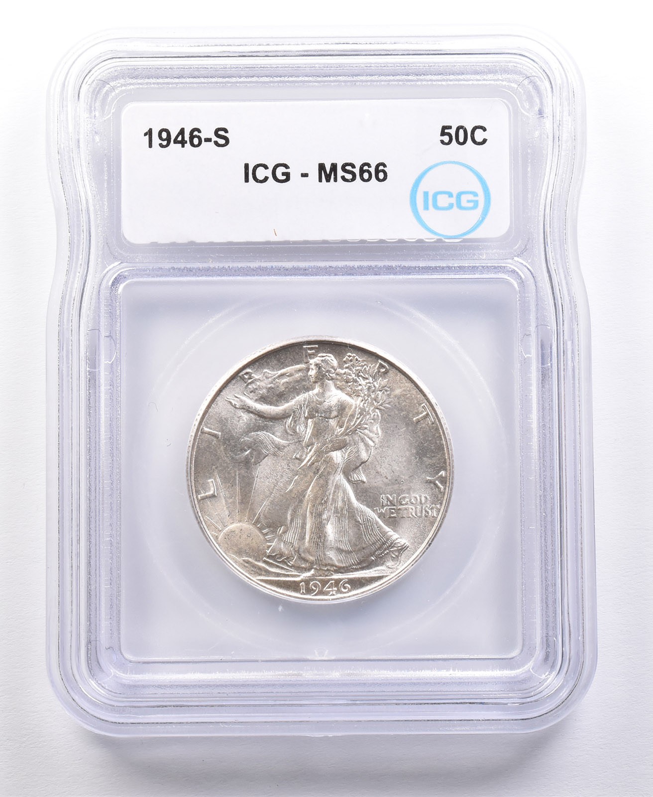 1946-S Walking Liberty Half Dollar MS66 ICG *4665