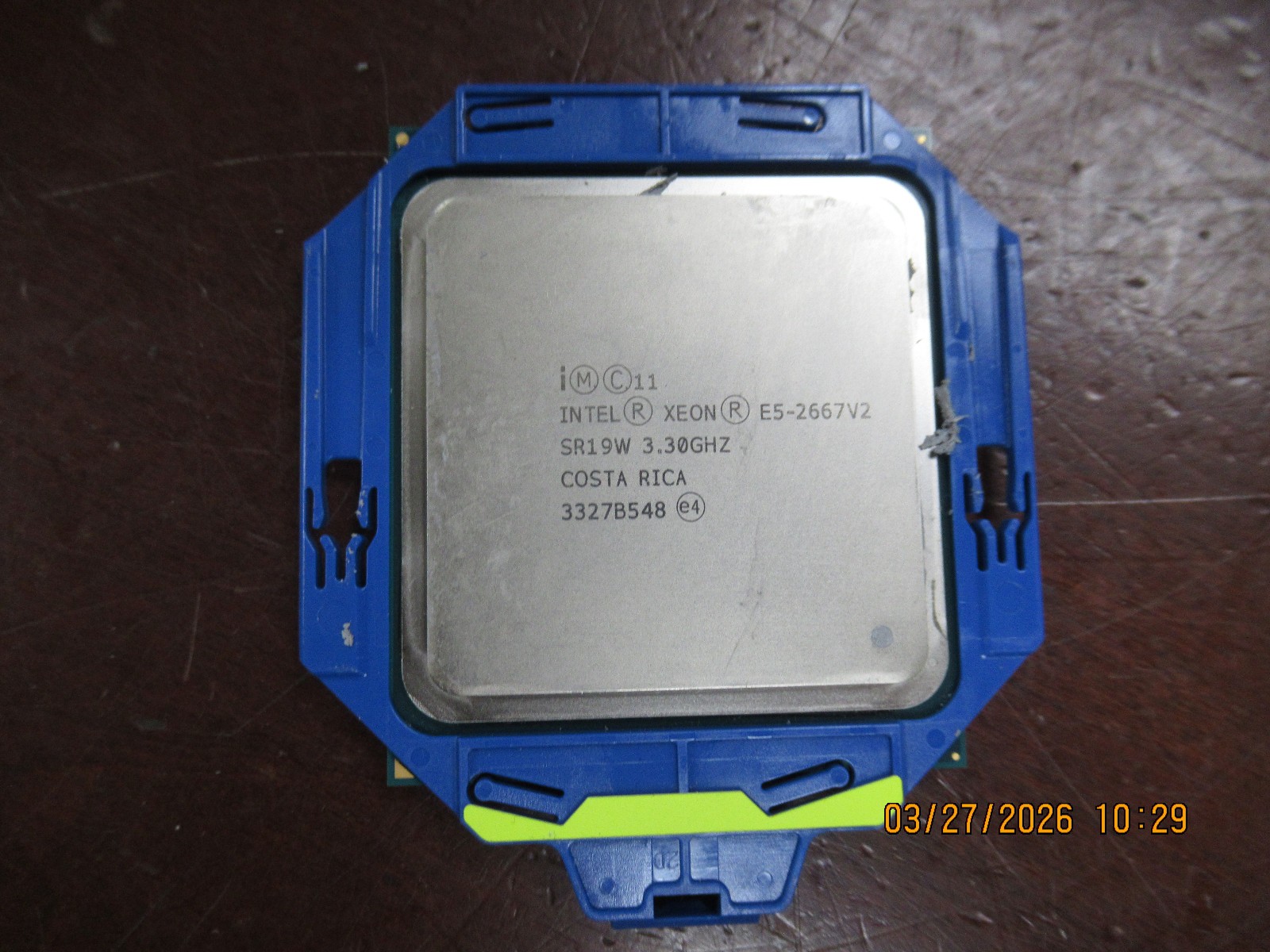Lot of 2 Intel Xeon E5-2667V2 SR19W 3.30GHz CPU Processor