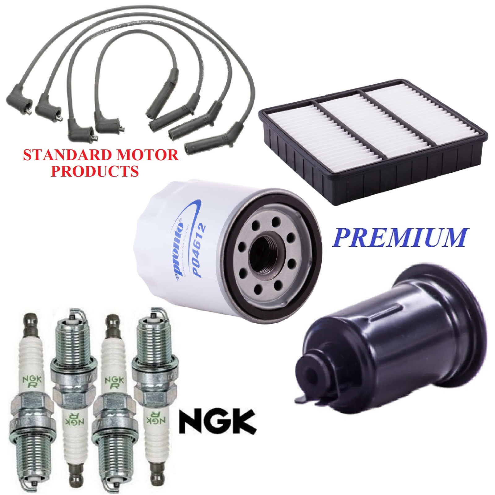 Tune Up Kit Filters Wire Spark Plugs For PLYMOUTH COLT L4 1.5L 1993-1994