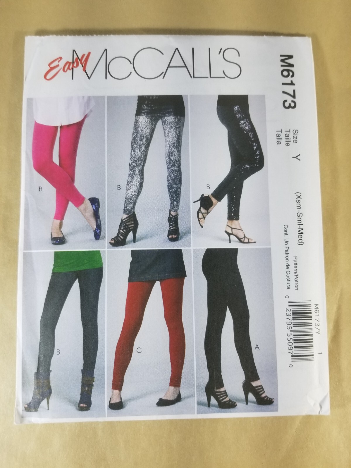 McCall's M6173 Misses'/Miss Petite Pants and Leggings Sizes XS-Sml-Medium