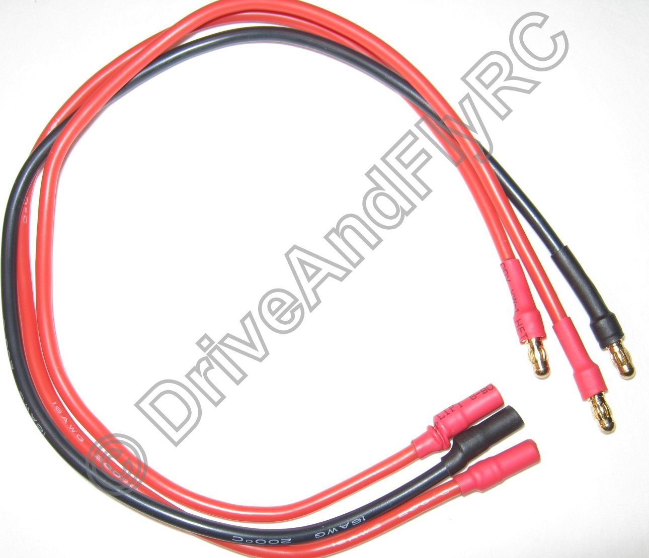 Male to Female Motor ESC Extension 30cm 3.5mm Bullet Connectors 14AWG Wire 300mm