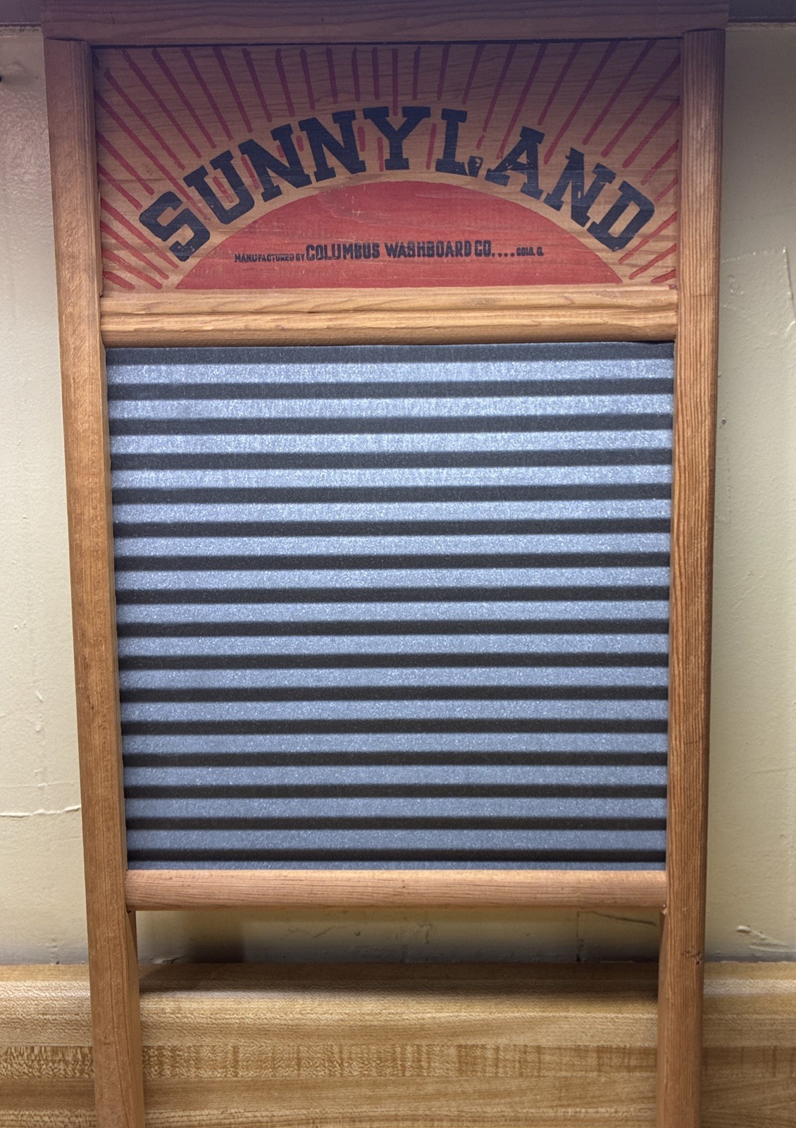 Vintage SUNNYLAND  No 2090 Standard Family Size Columbus Washboard Company USA