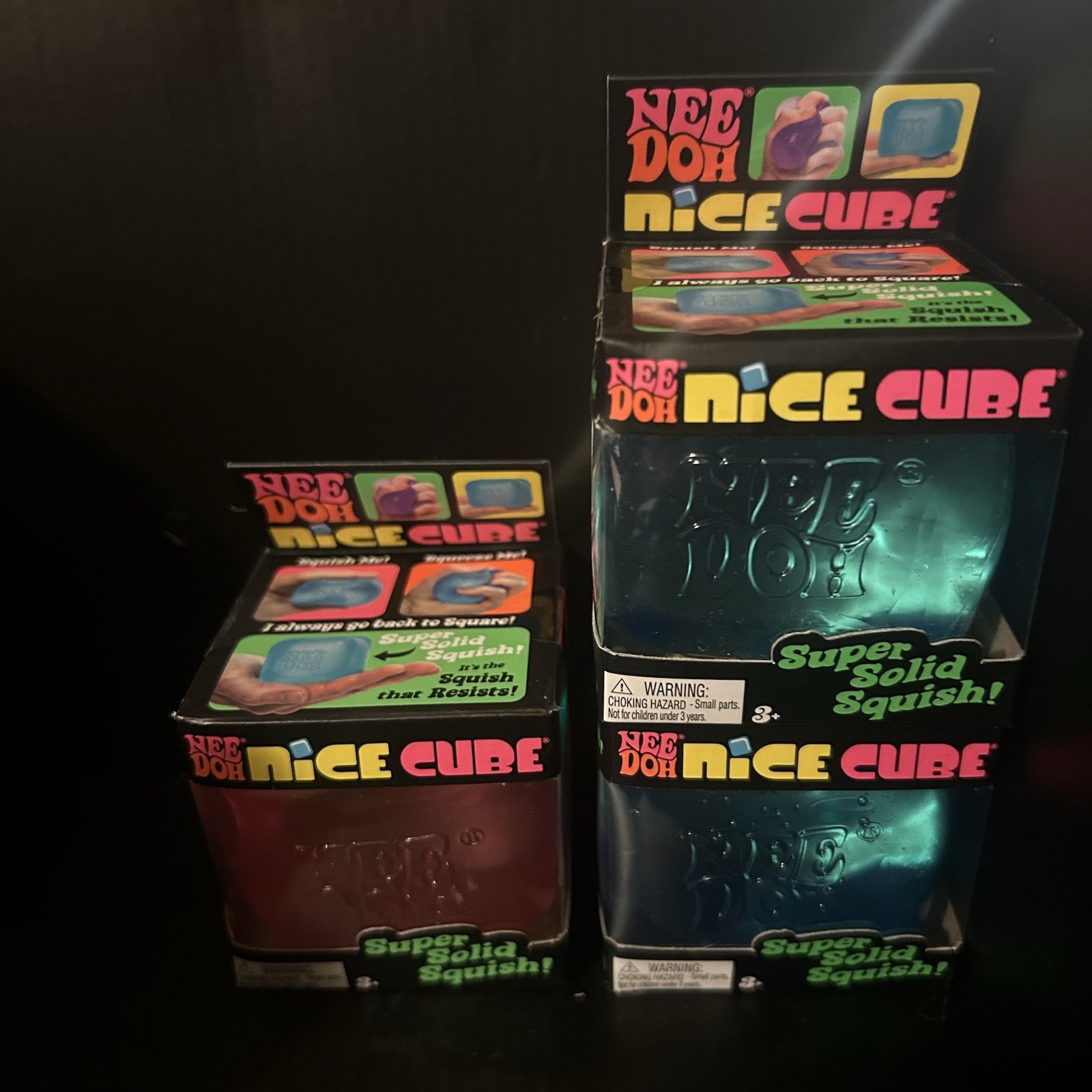 Nee Doh Nice Cube Super Solid Squish! - 1 Random Color New Fast Ship
