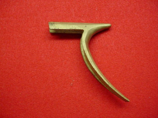 Brass Muzzleloader Rifle Buttplate - No Holes - Cast - New !! (G)