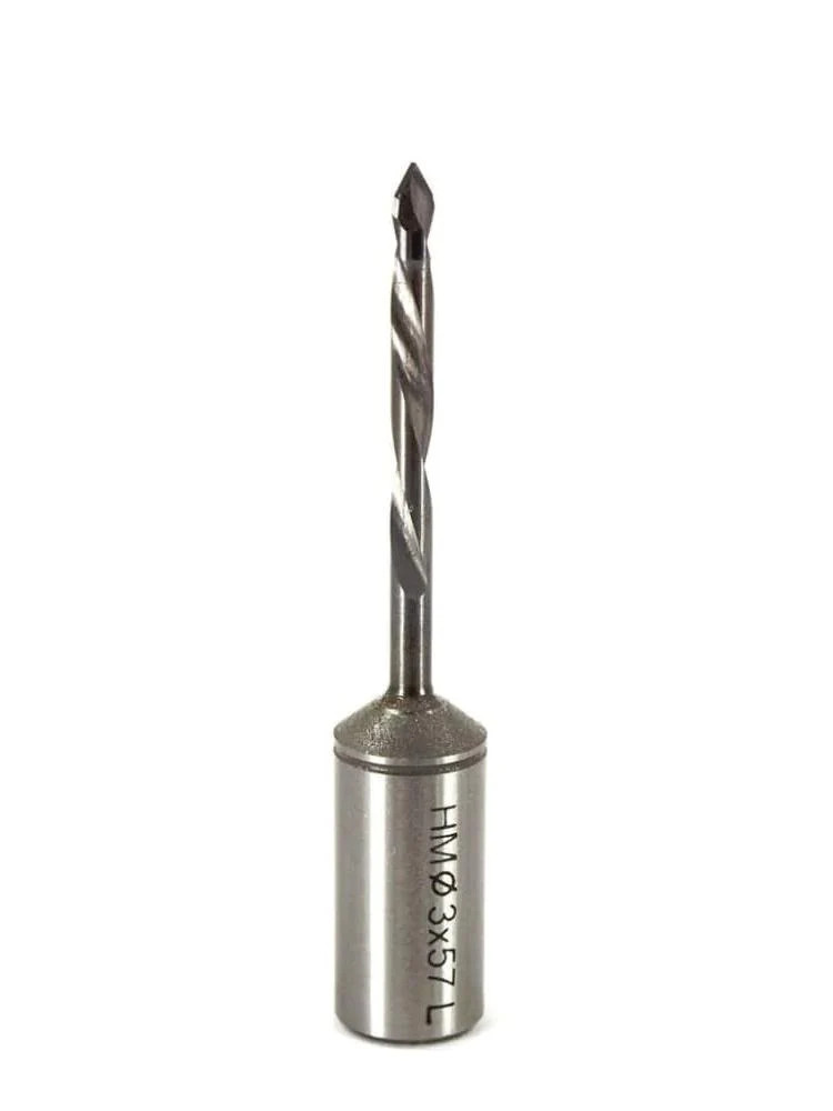 Whiteside DT3-57LHSC Left Hand V-Point Dowel Drill, 3mmCD, 57mmOAL