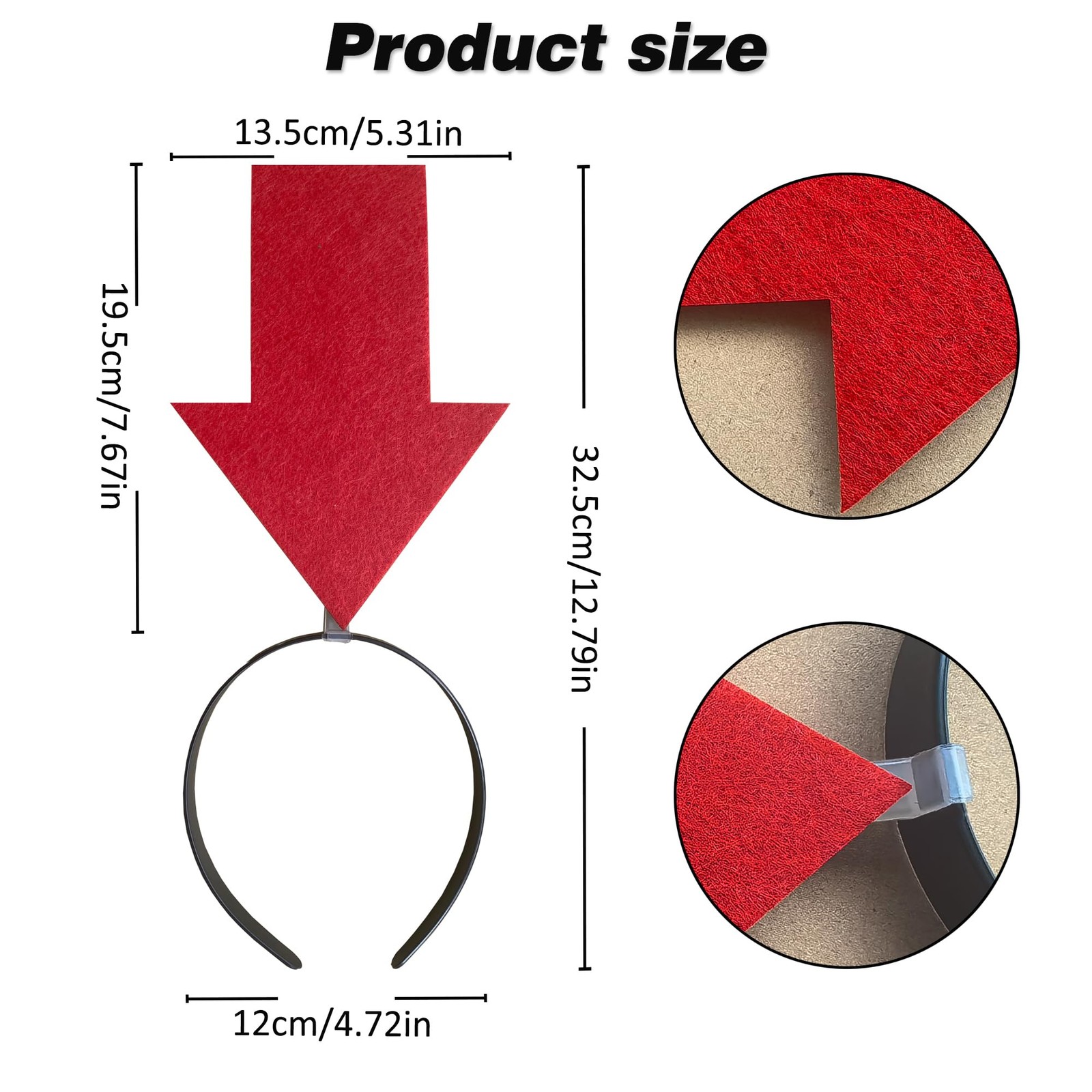 YOOLEETC Arrow Headband Red Arrow x2 Large
