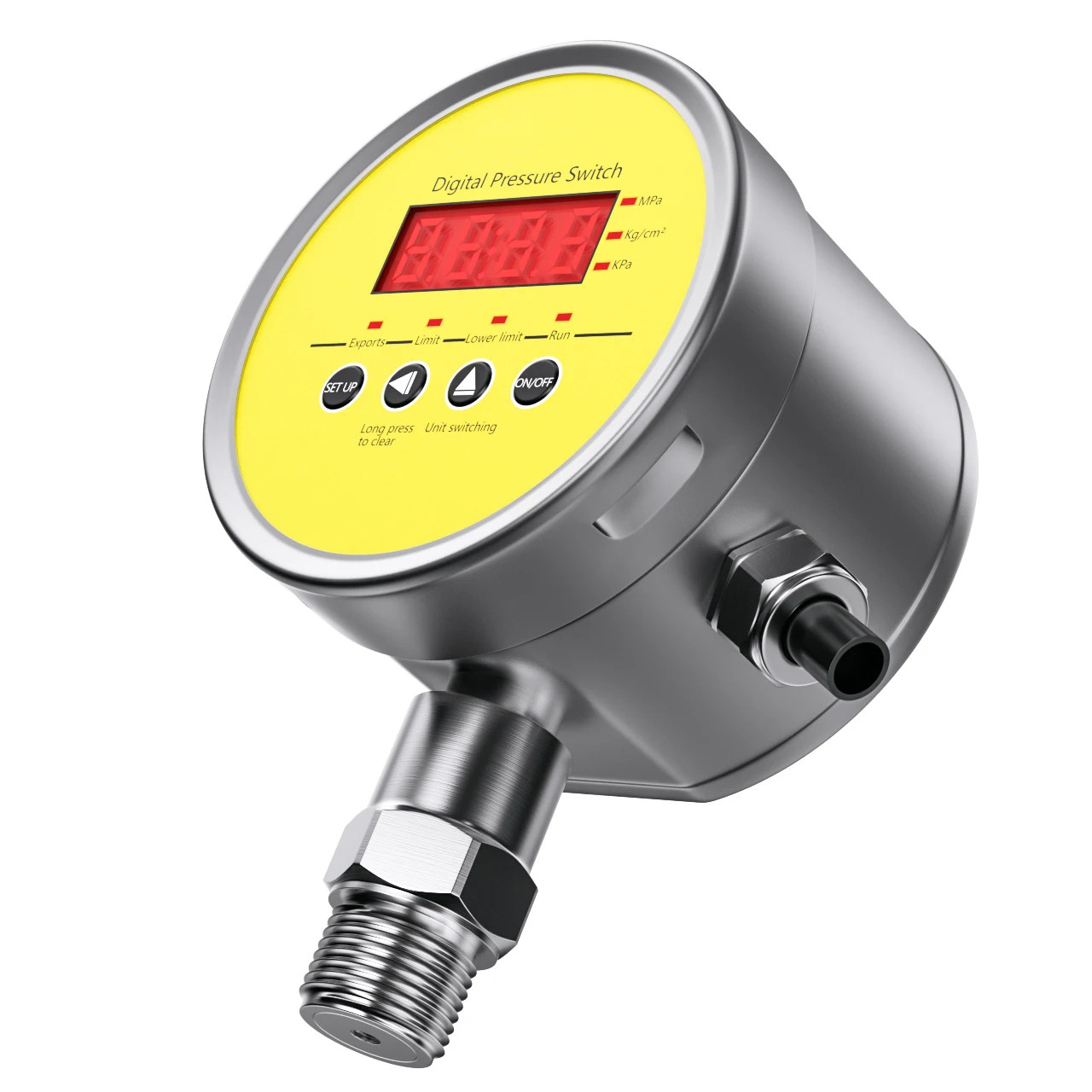 Stainless Steel Pressure Switch 2 Relays LED Digital Pressure Transmitter Meter