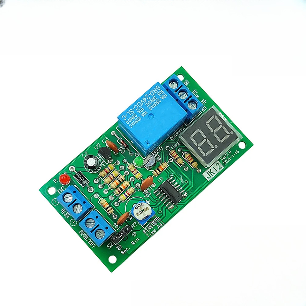 12V Time Delay Relay Real-time Countdown Display Lighting Delay Control