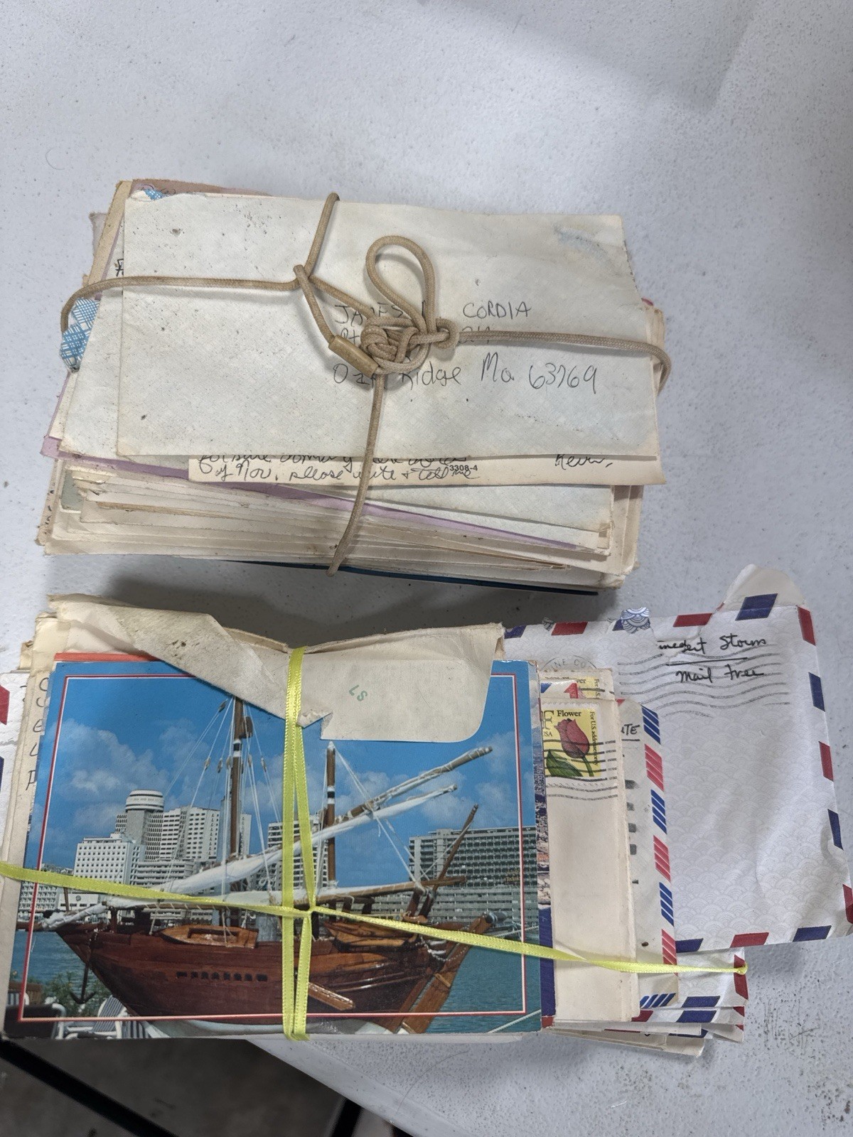 100+ Desert Storm Gulf War Military Letters Covers USS Roosevelt FPO Lot