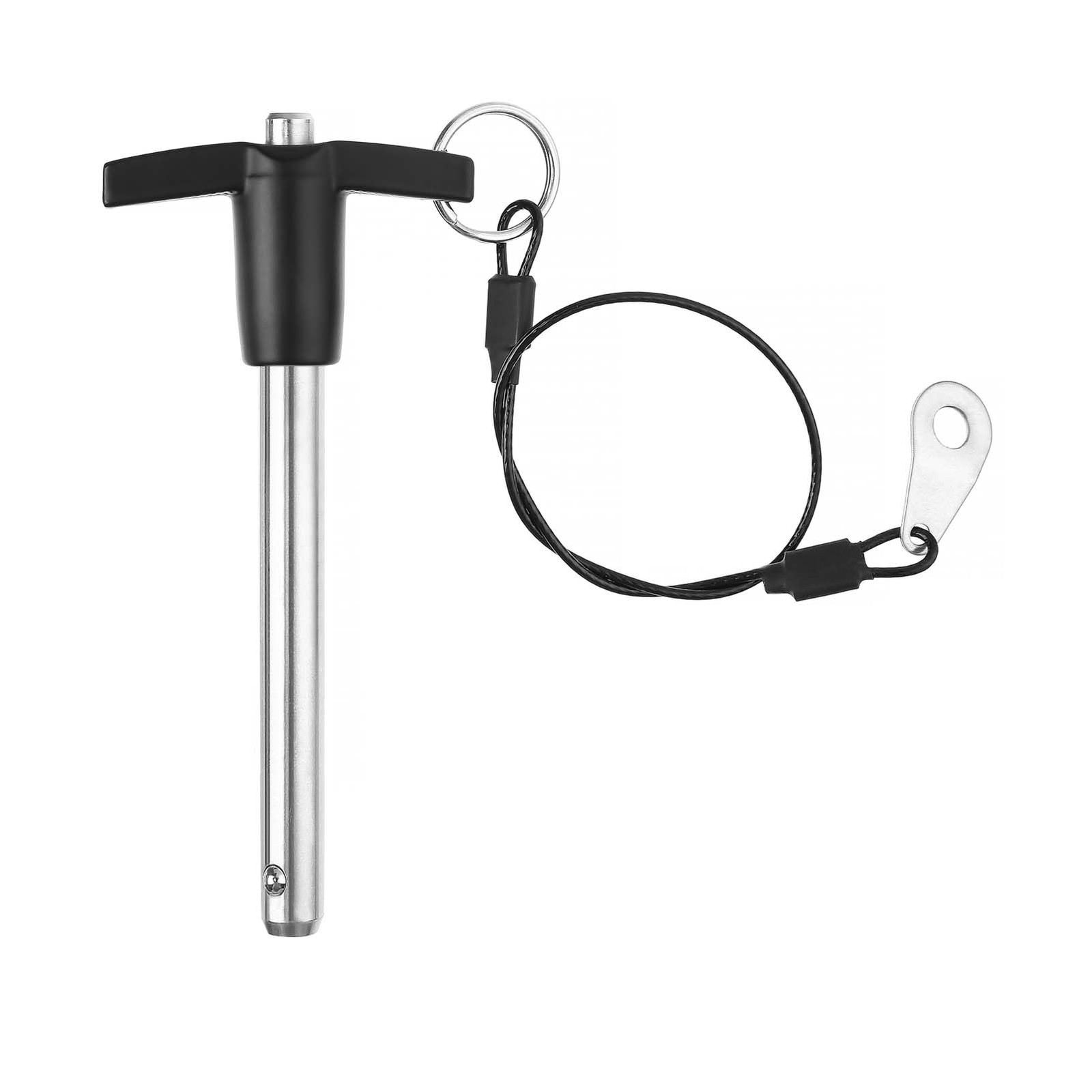 T-Handle Quick Release Pin 3/8-in Dia 2.76-in Usable with Lanyard Cable