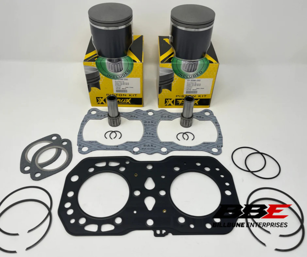 '98-'06 Polaris Indy 500 Top End Kit .50mm O/S 72.50mm Bore Pistons, Gaskets, RM