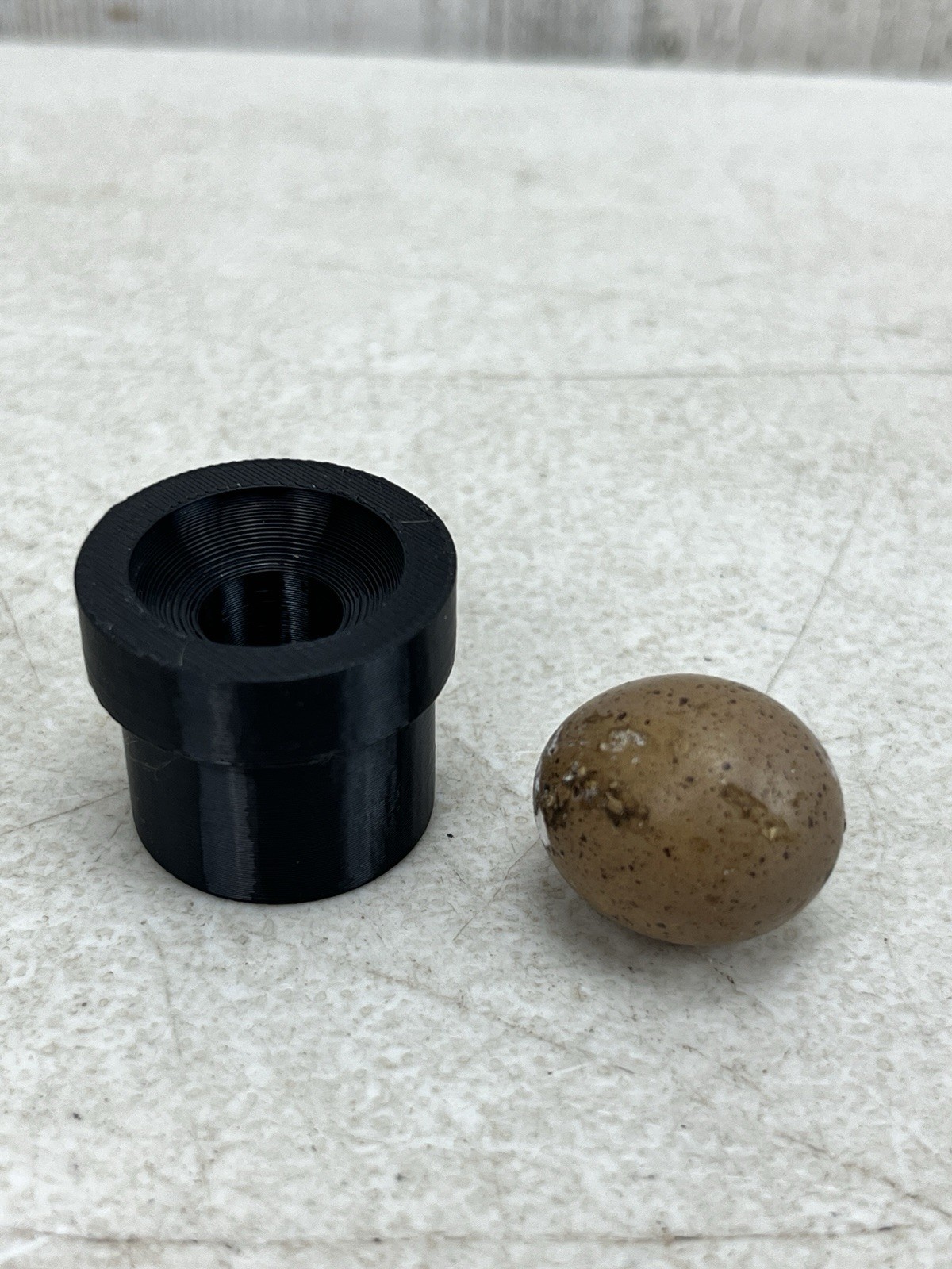 3D Printed Button Quail Egg Adapter For Built-in Brooder Incubator Candler Light