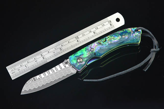 Abalone Shell Knife Handle Acrylic Scale Slabs DIY Making Knives Plate
