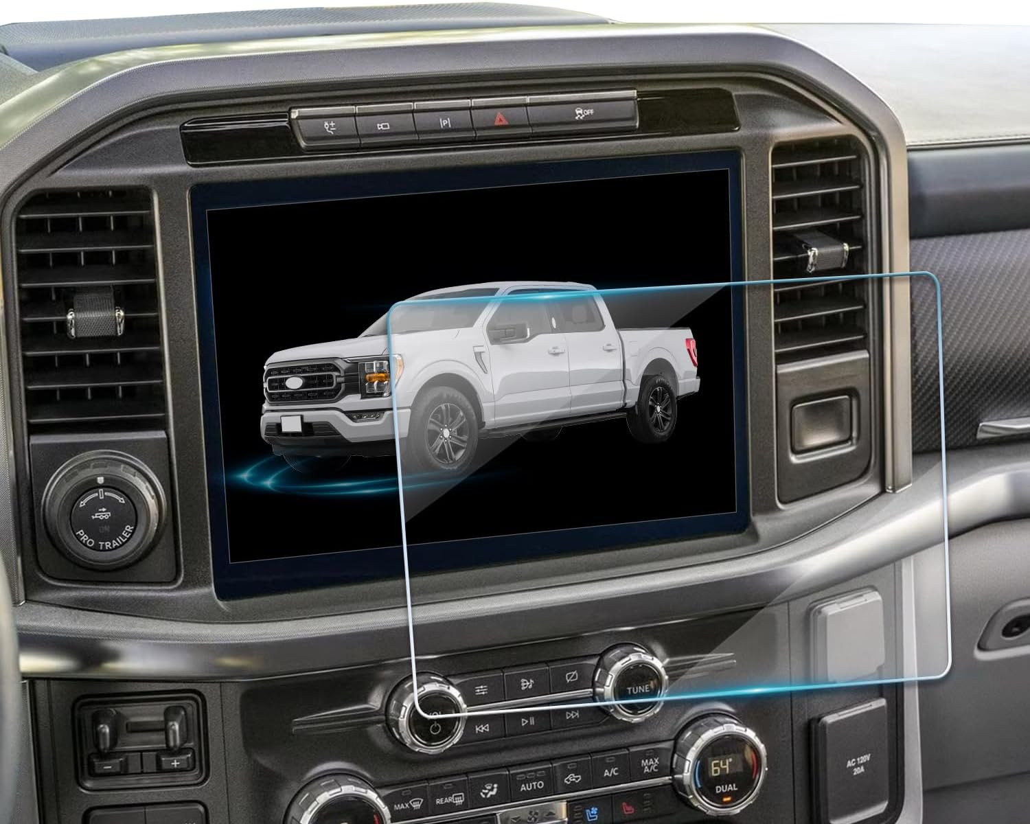 Screen Protector for Ford F150 2021-2026,Tempered Glass Protective Film for F...