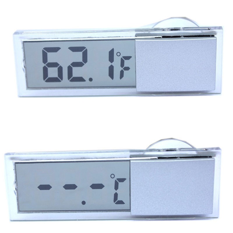 Interior Suction Cups LCD Digital Display Meter Thermometer Car Decoration