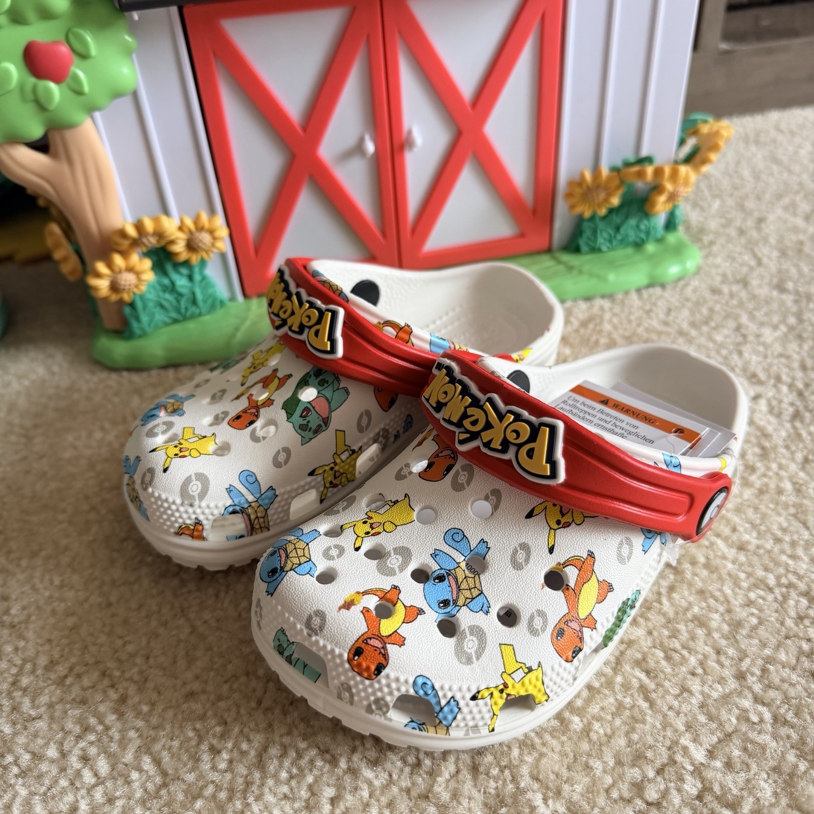 Crocs Pokémon Clogs - Junior Sandals White / Multicolor Size C8
