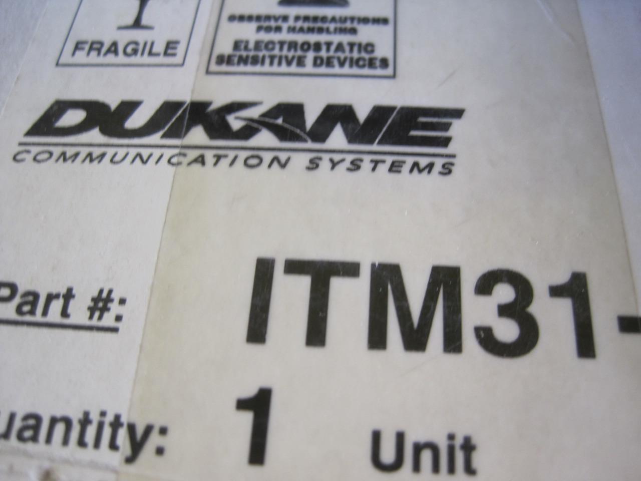 DUKANE COMM SYSTEM POWER SUPPLY TELEPHONE INTERFACE 1 LINE ITM31-B-D ITM31BD NEW
