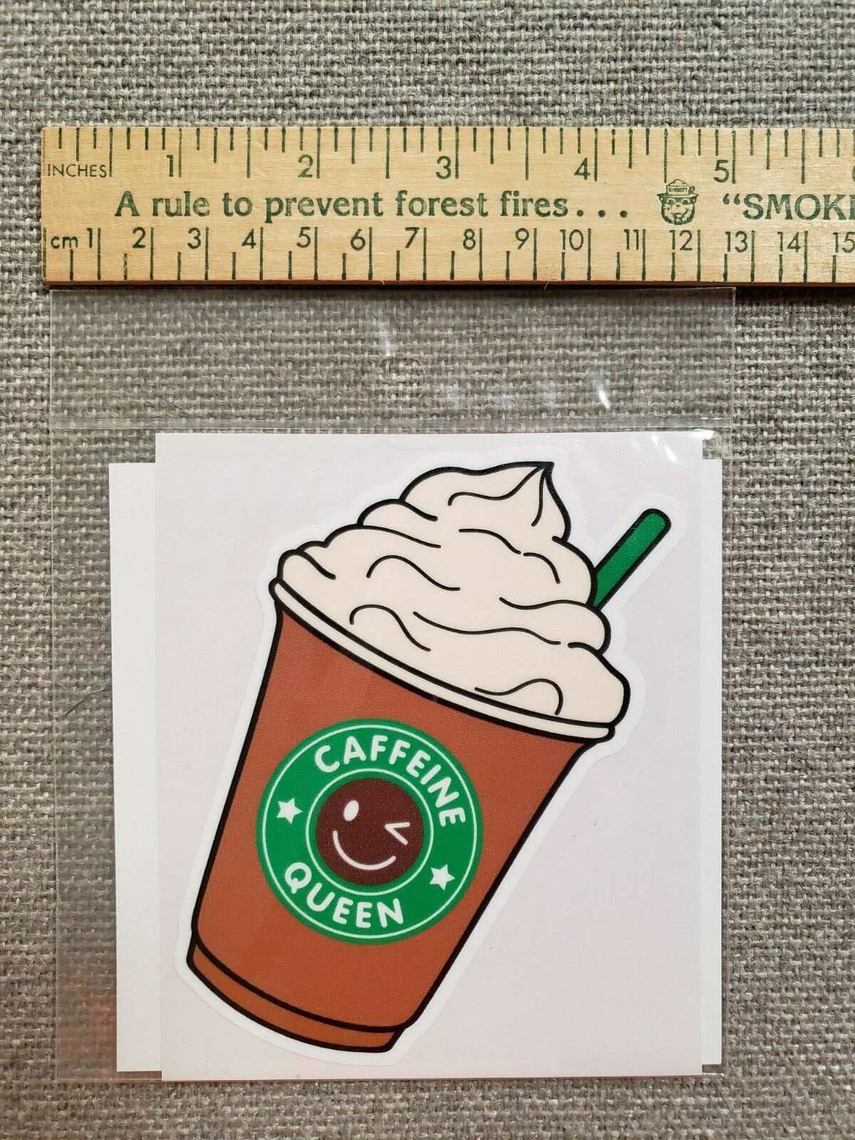 Caffeine Queen 5" Off the Hook Vinyl Sticker