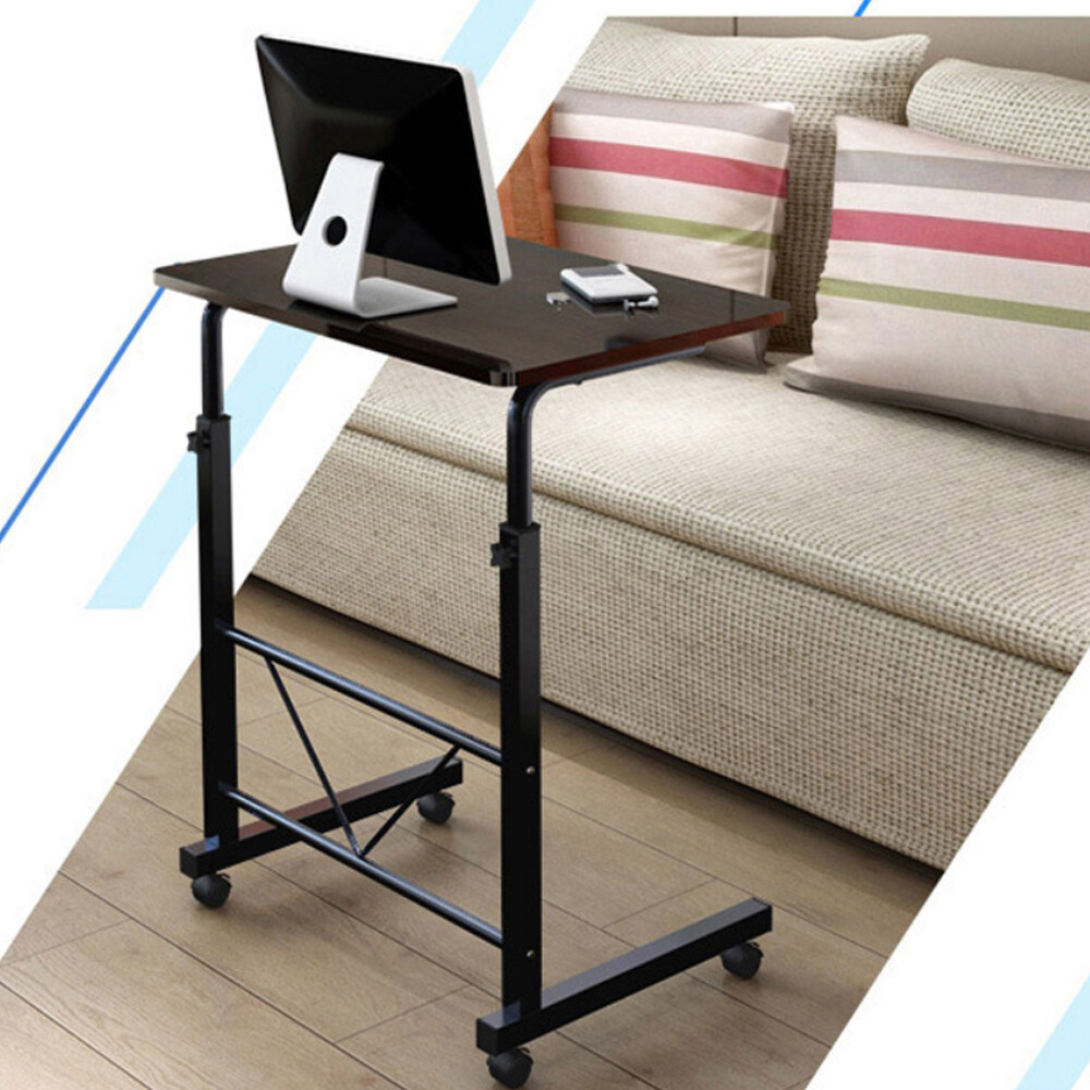 27-37" Height Adjustable Rolling Laptop Table Computer Desk Cart Over Bed Stand