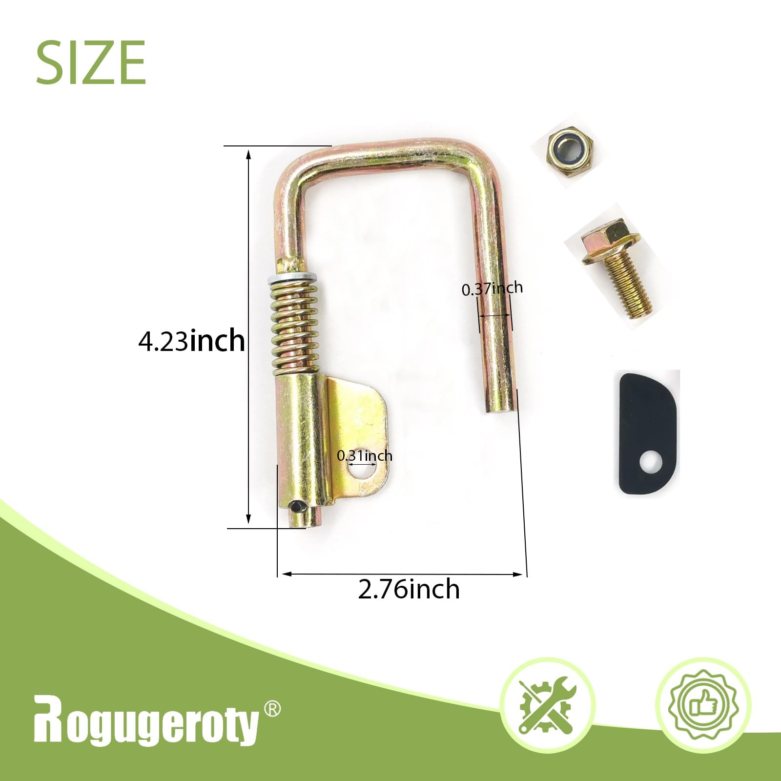 Spring Loaded Rafter Hook Retractable Nail Gun Hanger M745H1 Compatible With...