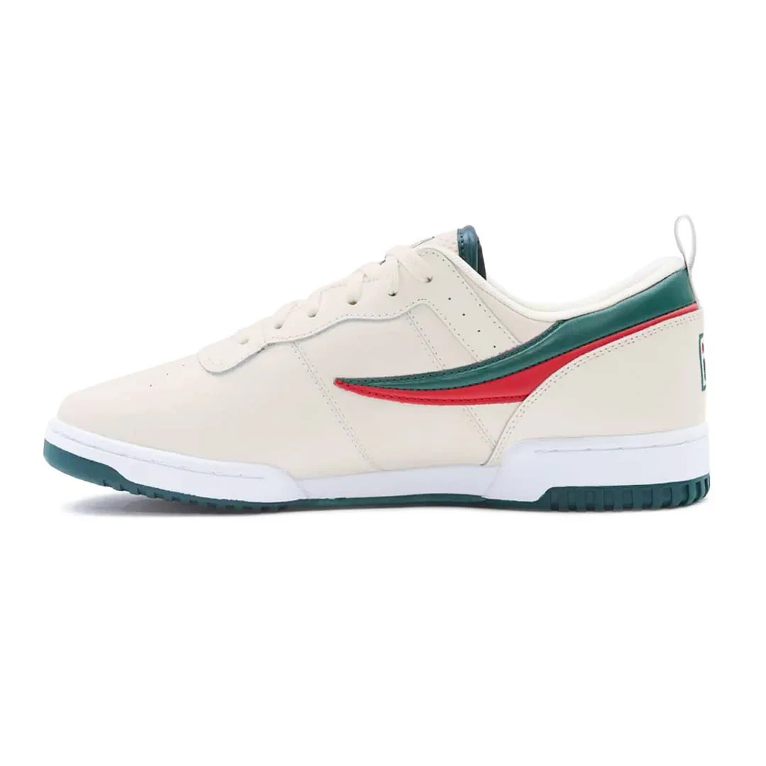 FILA - Men's Original Fitness Shoes Cream / Green / Red ( No duty fee)