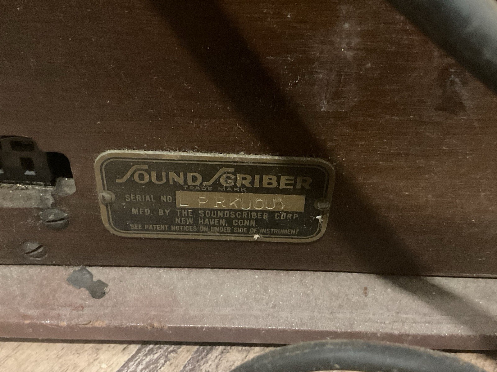 Vintage 1940s Sound Scriber Record Playback Disk Dictation Machine Dictaphone