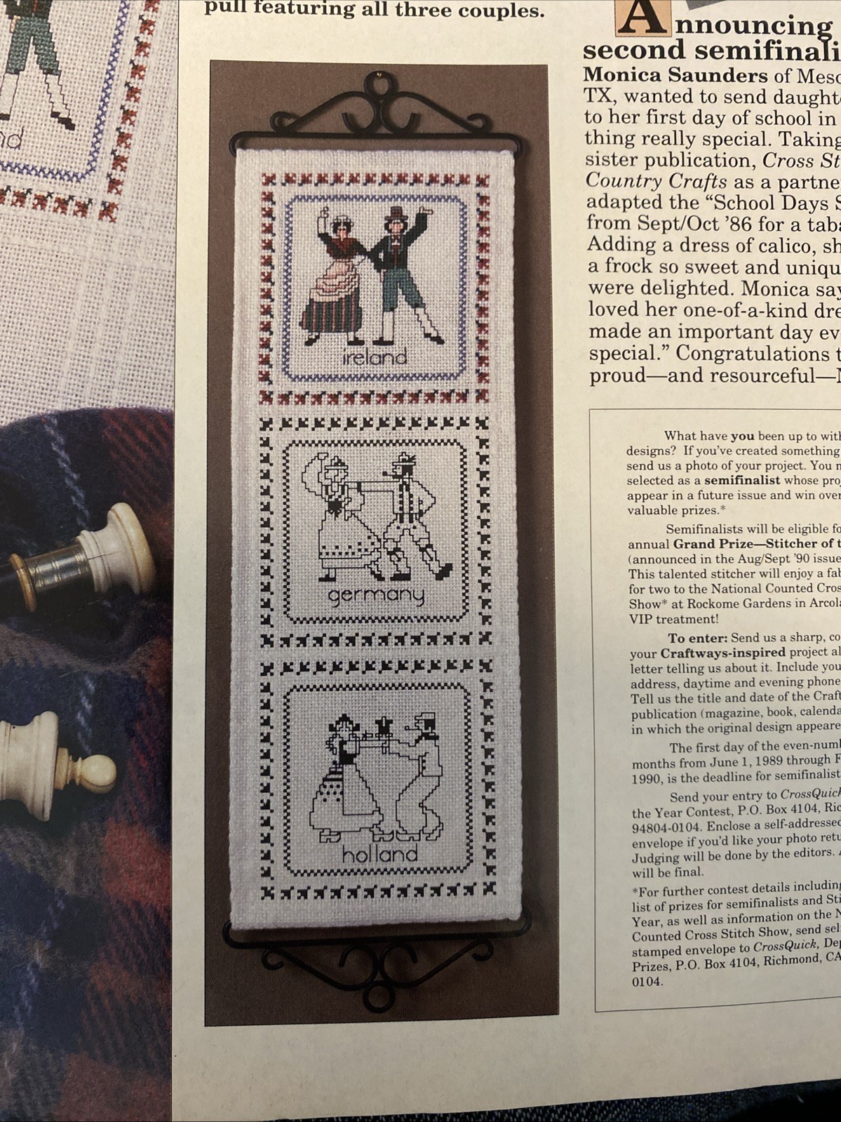 Cross Quick Cross Stitch Magazine - September 1989