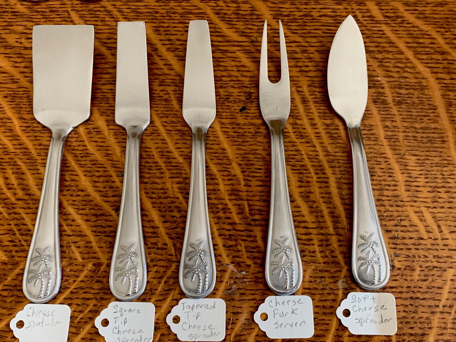 Cambridge COCONUT *PALM TREE* FLATWARE SILVERWARE - TROPICAL HAWAIIAN