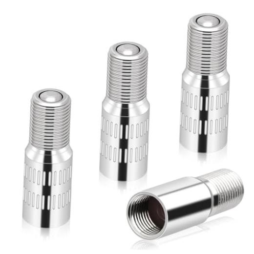 4 Pcs Valve Caps Stem Extension 27mm Tire Valve Extenders Brass Tire Stem