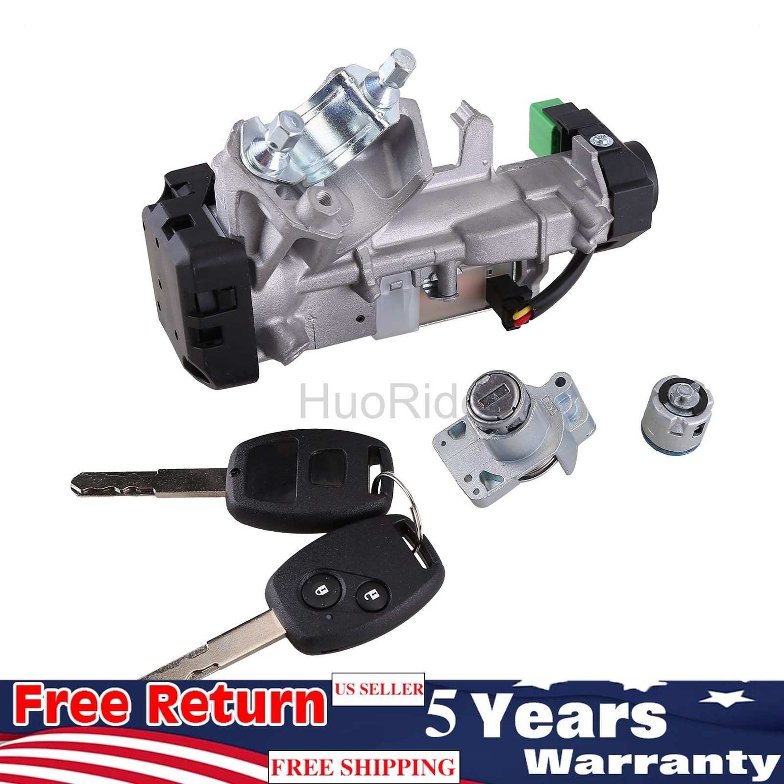 Ignition Lock Cylinder for 2007-2011 Honda CRV 06350-SWN-011 with 2 Keys & Chip