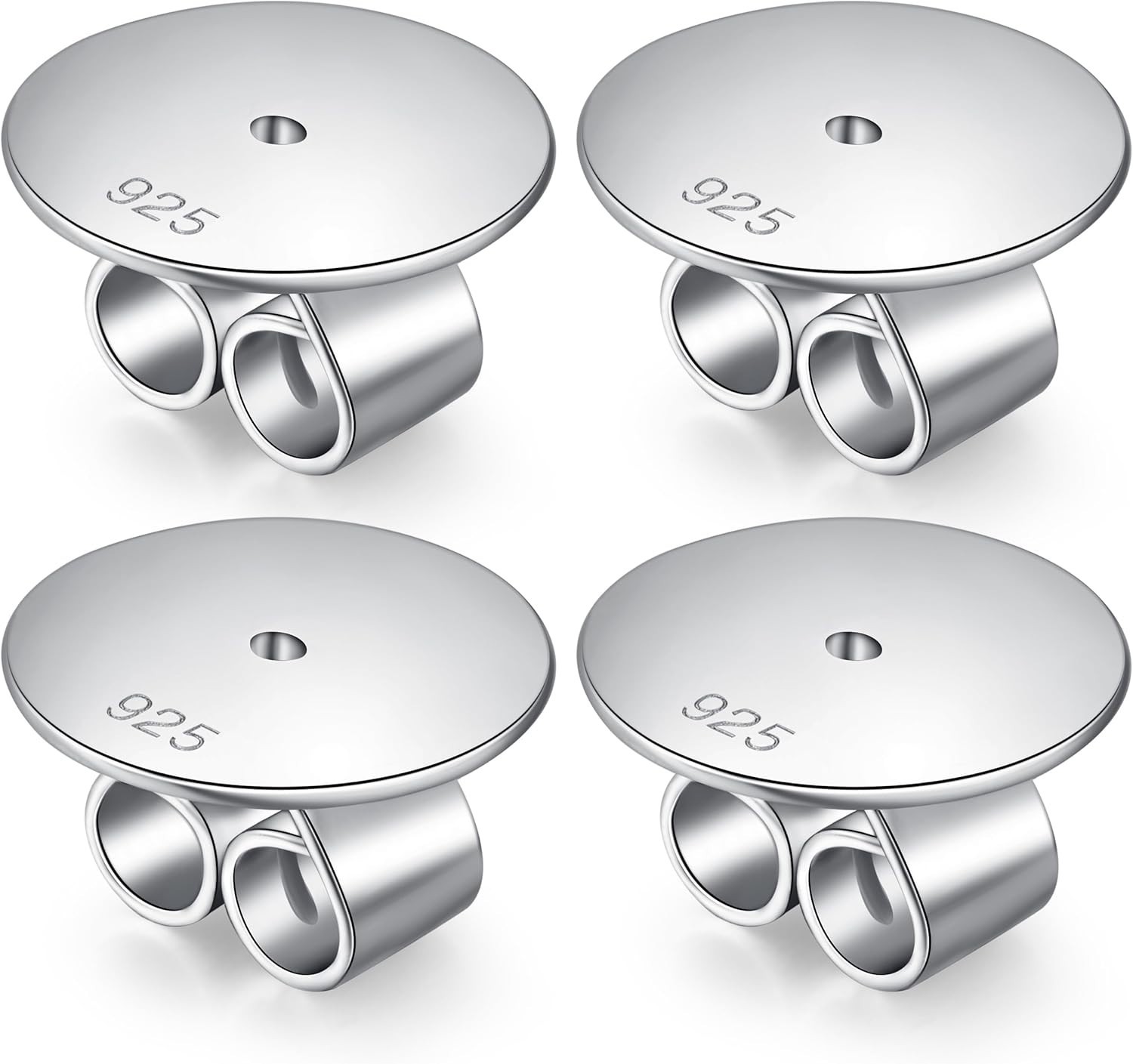 Ultimate Secure 925 Sterling Silver Earring Backs - Perfect for Sensitive Ears