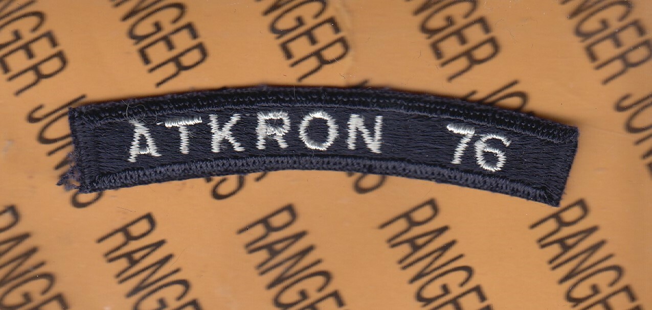 USN Navy Attack Squadron ATKRON 76 Tab 3.5" arc patch c/e