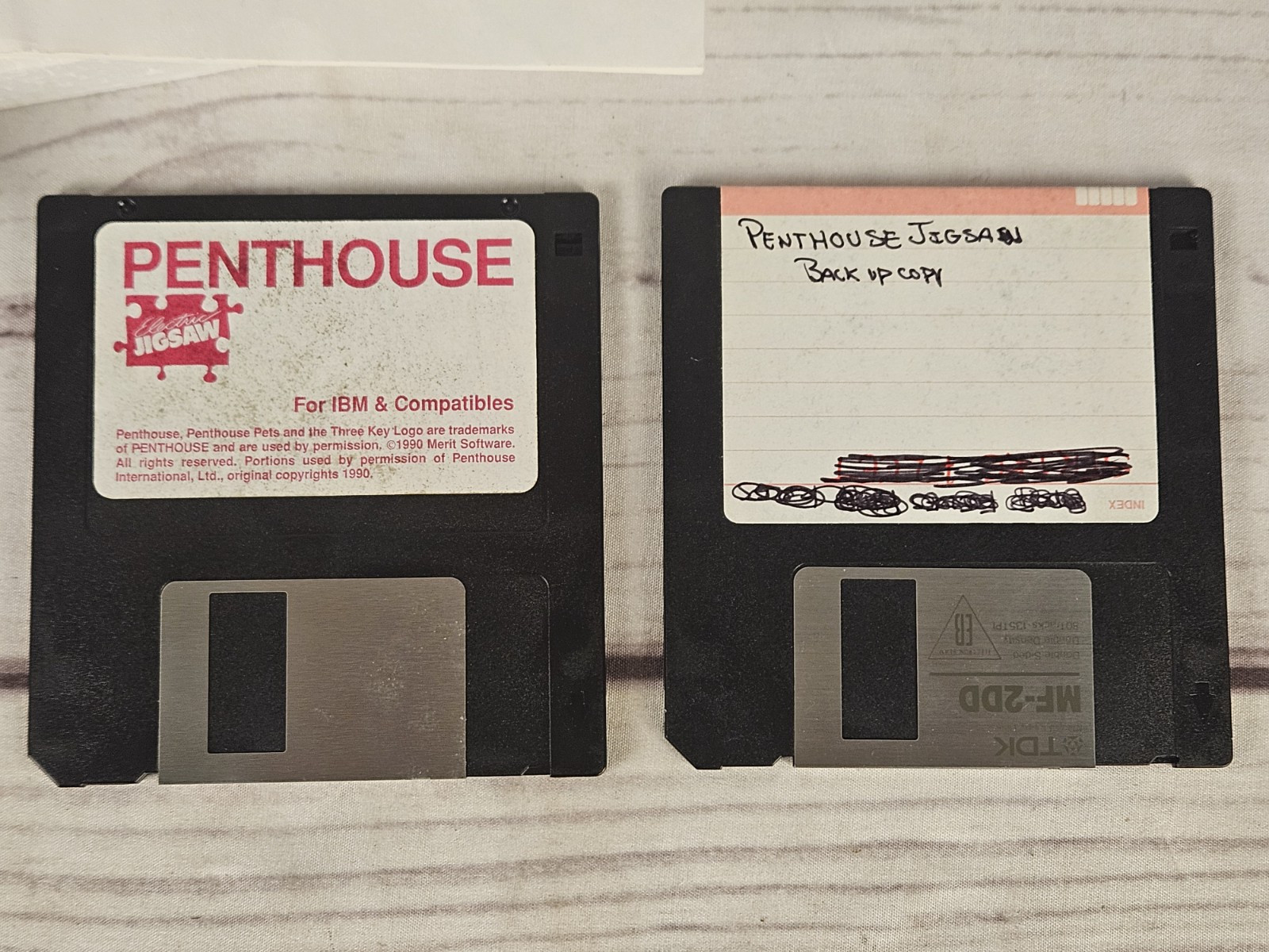Penthouse Electric Jigsaw Puzzles Original IBM Software By Merit Software 1990
