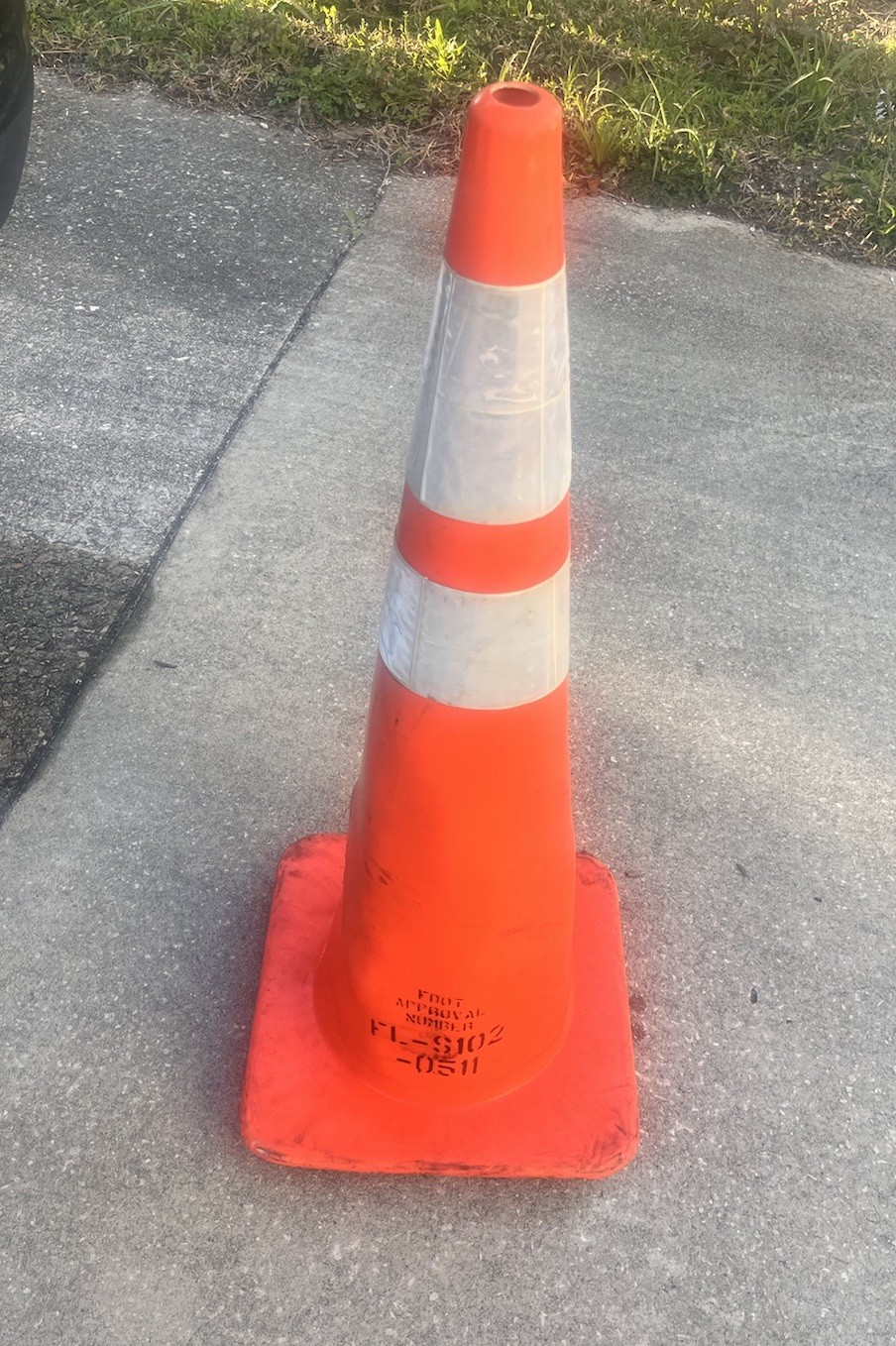 Traffic Cone - Road Safety Cone - Orange Road Cone - 36" Height 3ft; Used