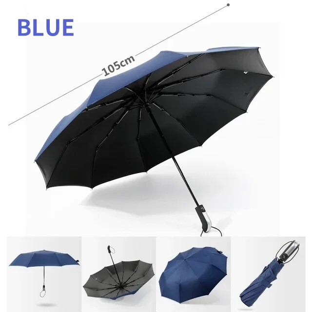 Automatic Umbrella Sun and Rain Anti-UV Windproof 3 Folding Compact Umbrella