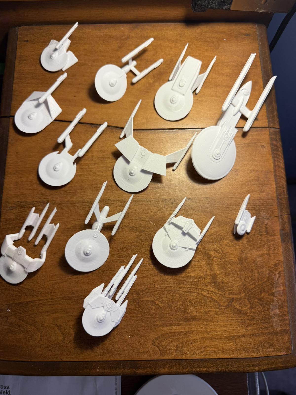 Star Trek FASA Federation Starship miniatures (12)