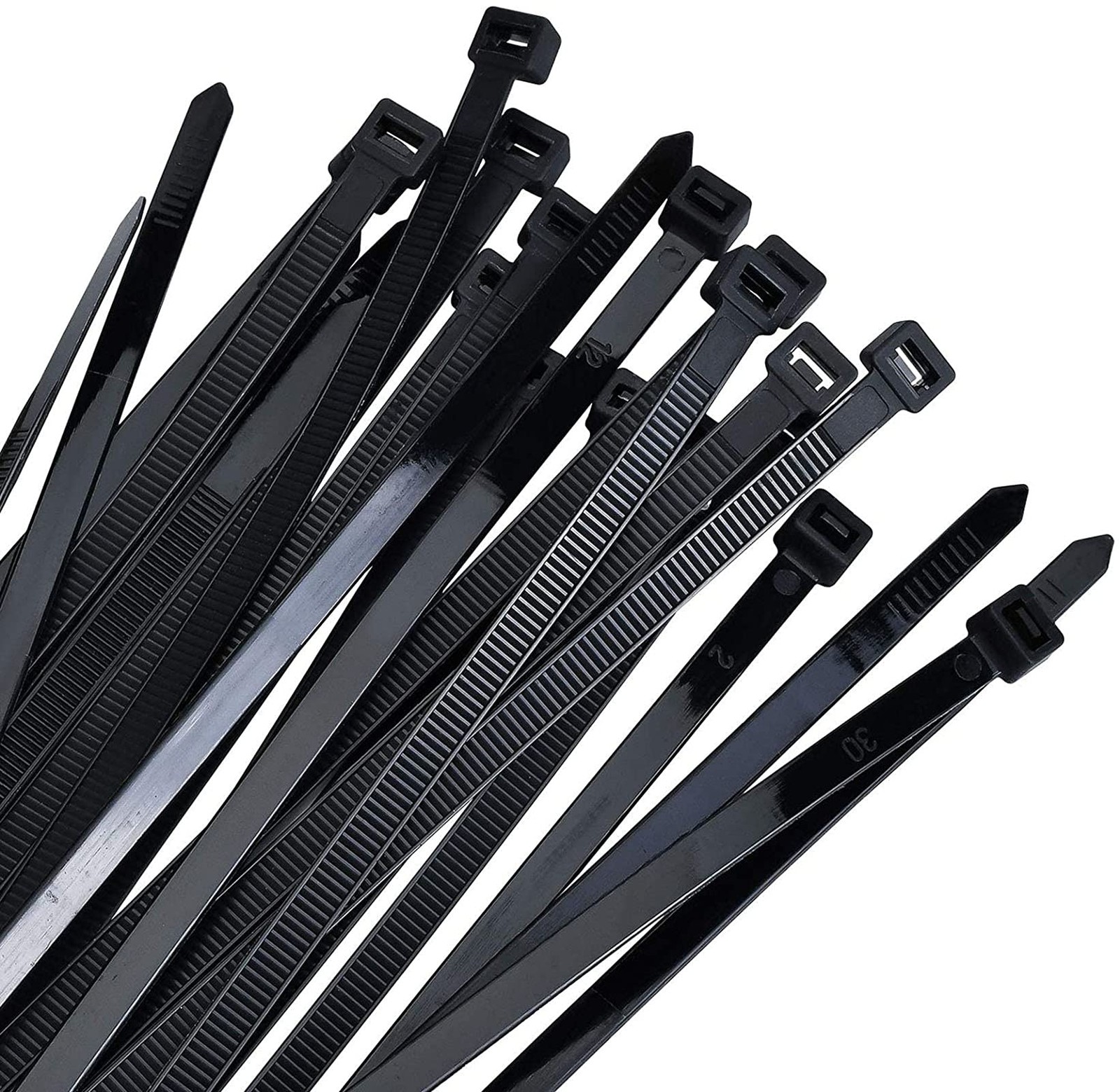 Zip ties 18 inch black Cable 100 pcs/Pack 18"(W0.2-100Pack), Black