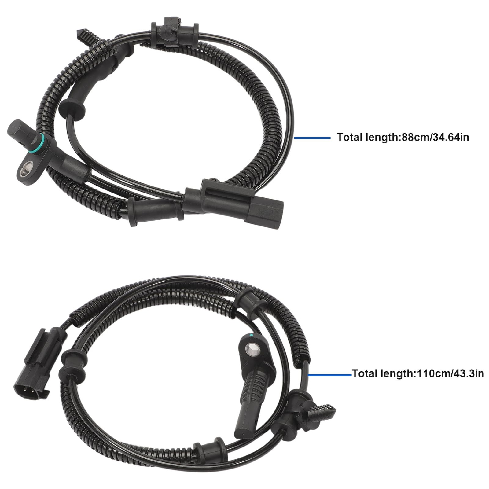 4Pcs Front & Rear ABS Wheel Speed Sensor Compatible for 2013-2018 Ram 1500, 2...