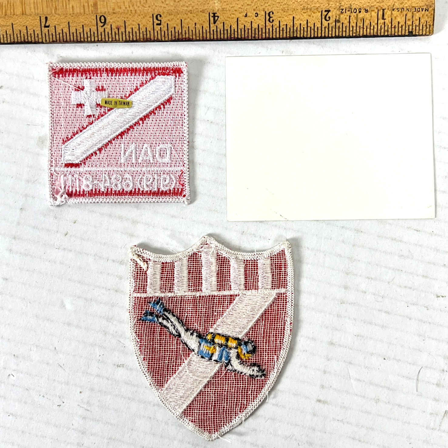 Scuba Diver 3 Vintage Patch Sticker Bundle Down Flag DAN 919 Wrong Number