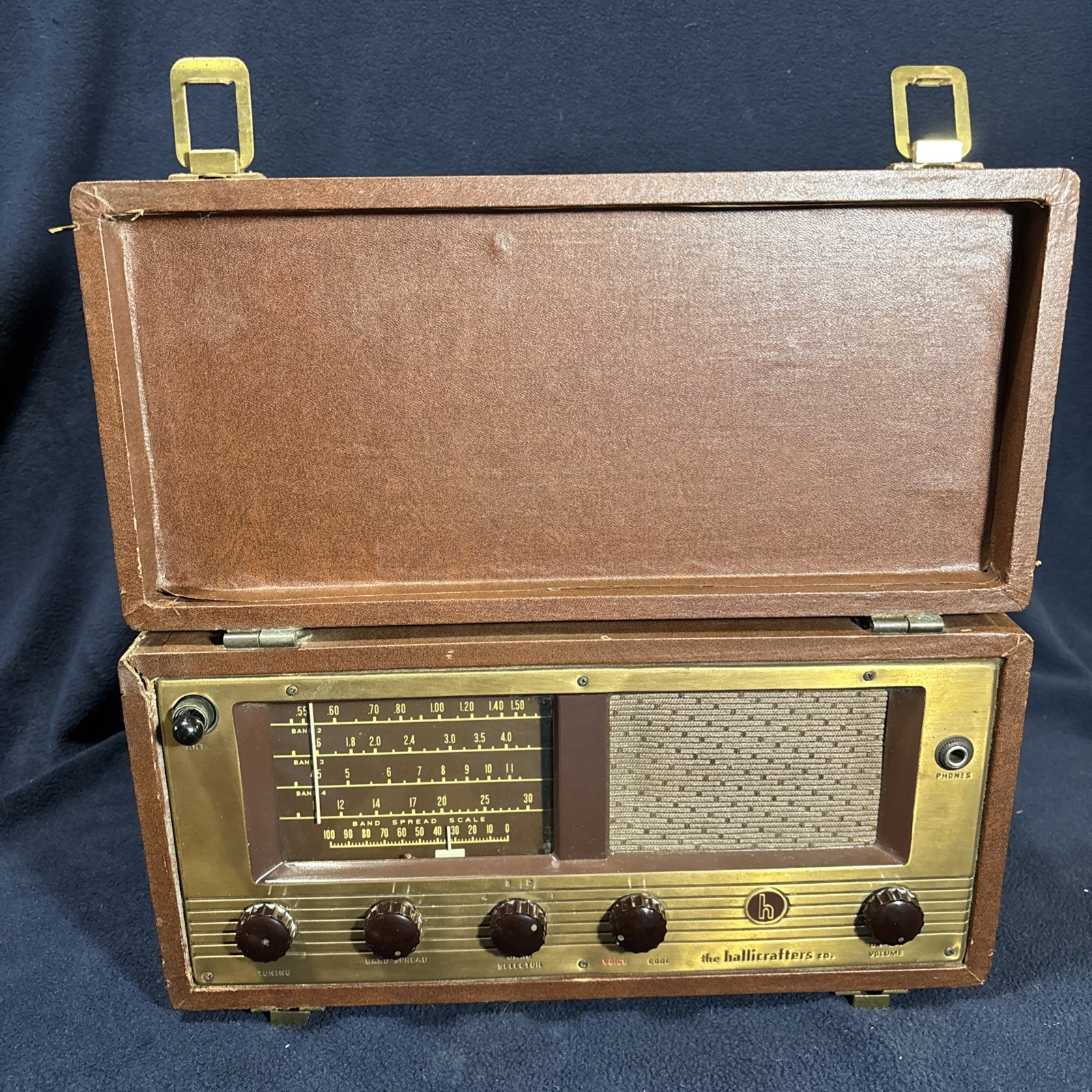 Hallicrafters S-72R Vintage Portable Tube Radio Receiver Parts Or Repair
