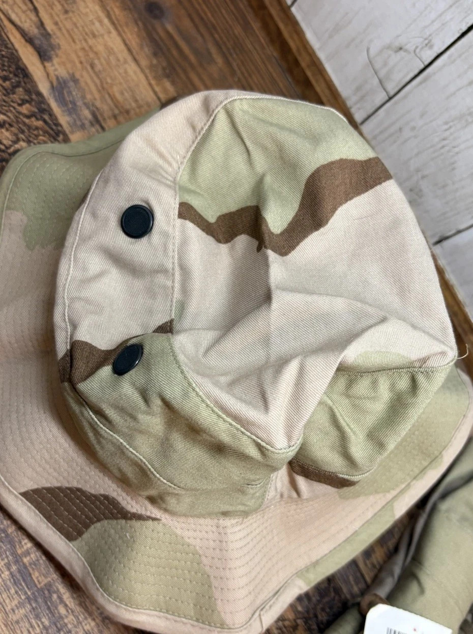 USGI Cap Size 6 3/4 DCU Desert Camo Tri-Color Boonie/Sun/Hot Weather Hat Army