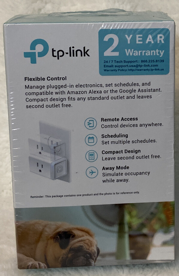TP-LINK HS105 Vers 2 Smart Wi-Fi Plug Mini works with Google Assistant