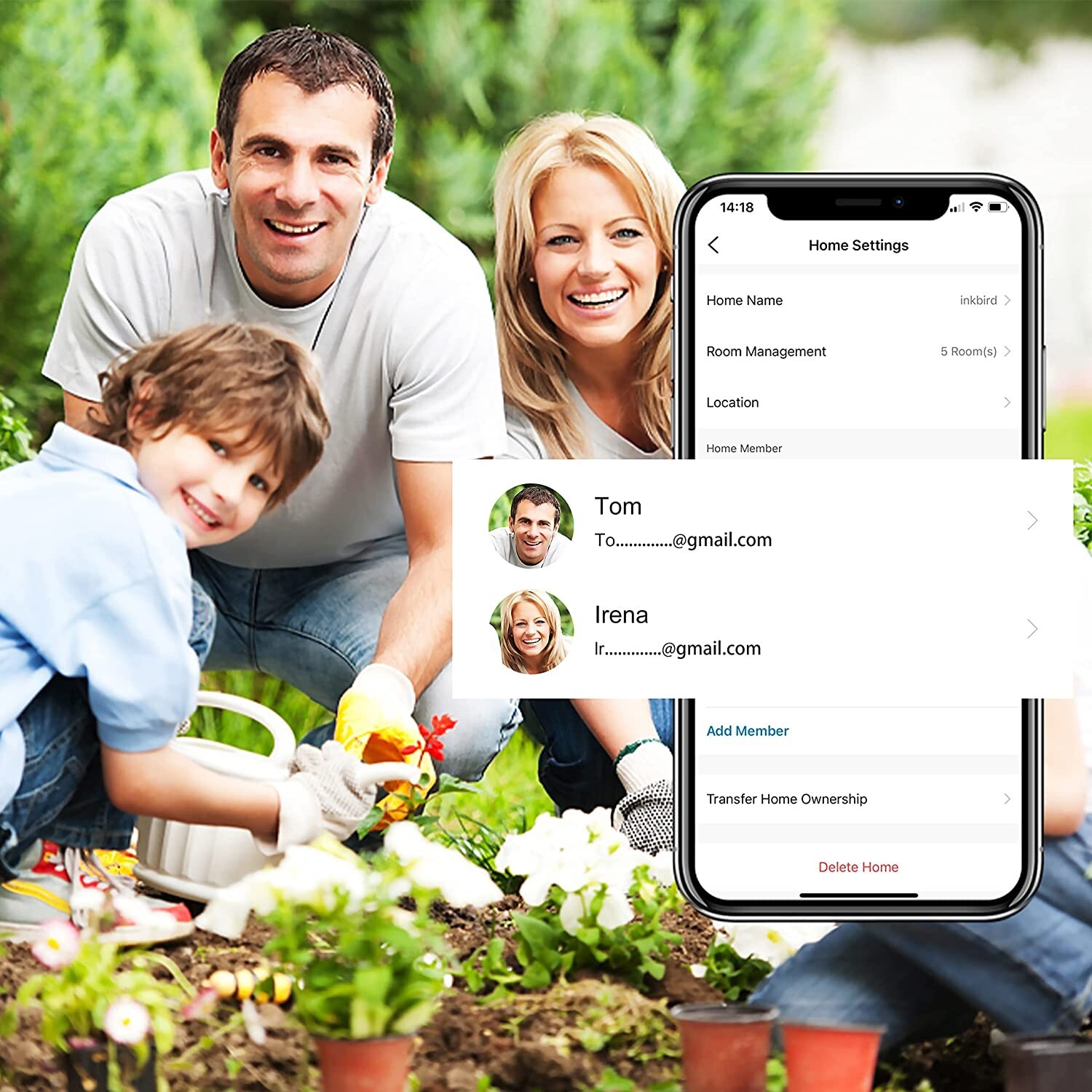 Lawn Smart Sprinkler Controller Watering Timer 8 Stations WiFi Irrigation System