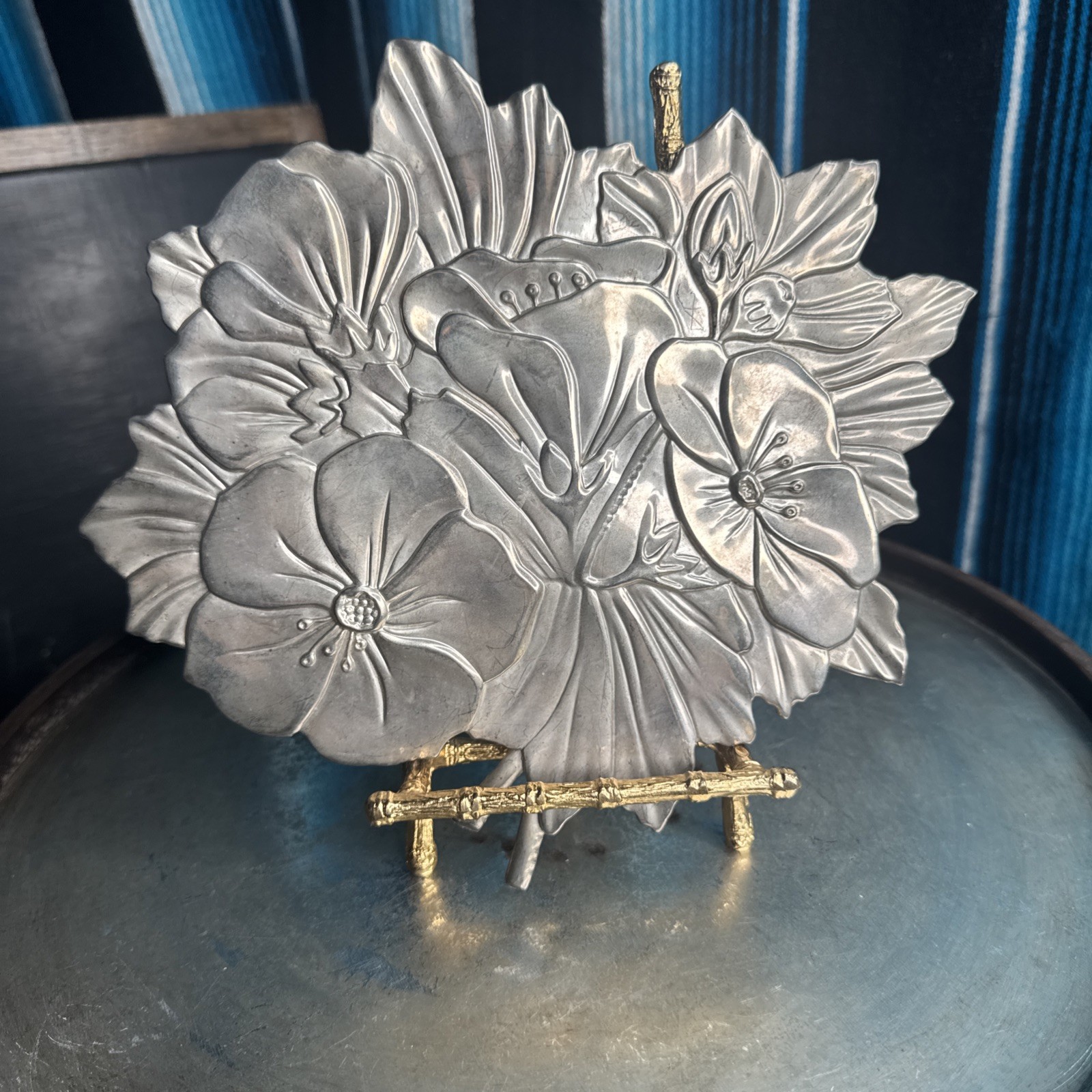 International Silver Company Botanica Silverplated Trivet