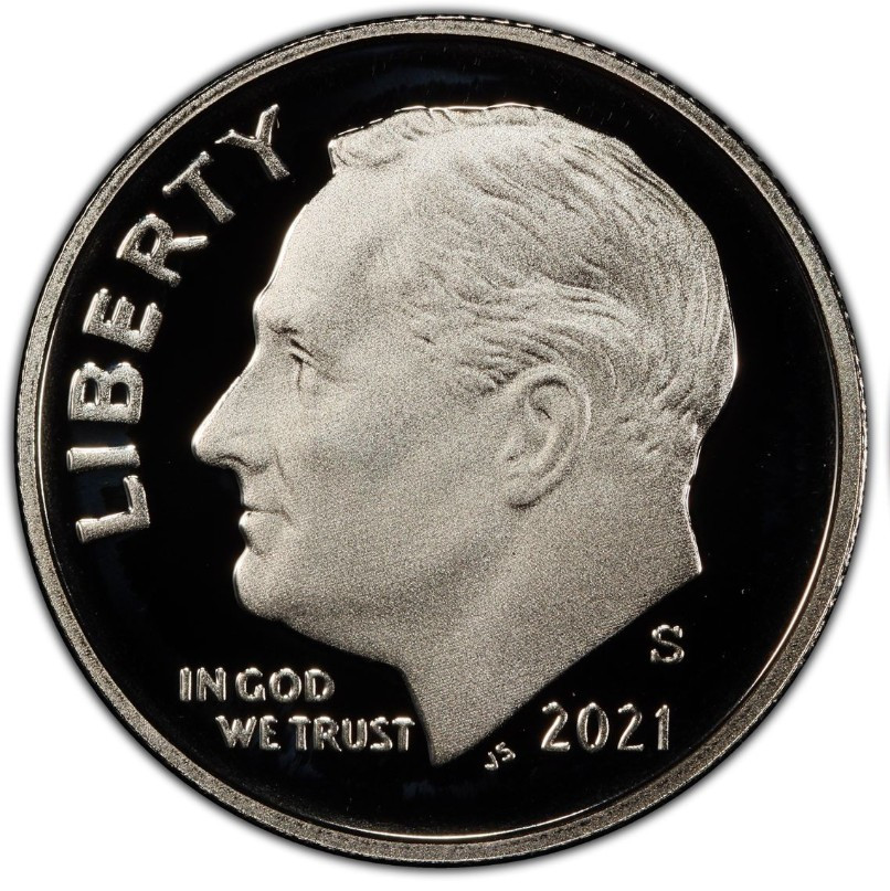 2021-S Clad Proof Roosevelt Dime 10C