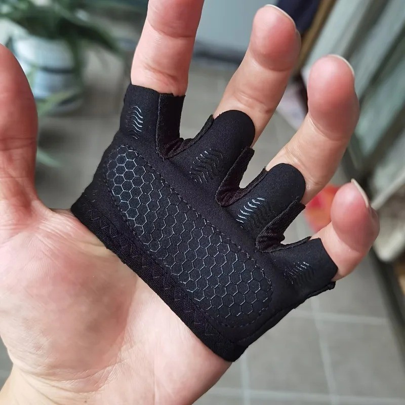 Sports Fitness Gloves Anti-Slip Palm Workout Grip